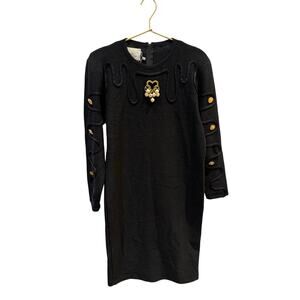 Steve Fabrikant Vintage Sweater Black Dress